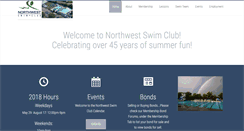 Desktop Screenshot of nwswimclub.org