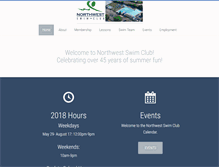 Tablet Screenshot of nwswimclub.org